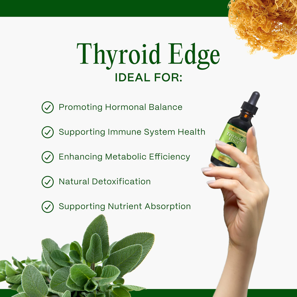 Go Nutrients Thyroid Edge ingredient-panel shows iodine and minerals for a diverse profile.