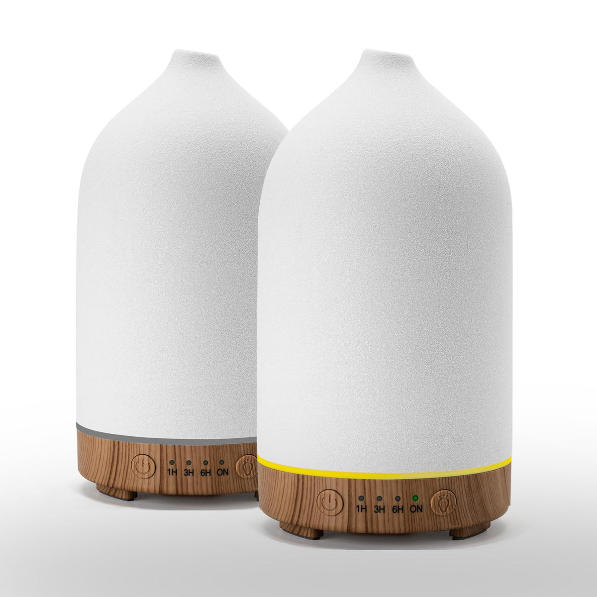 GooAmp ceramic diffuser set of 2 showcasing handmade design for home scent diffusion.