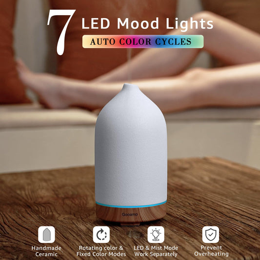 GooAmp ultrasonic diffuser mist spreads nano-scent with whisper-quiet operation.