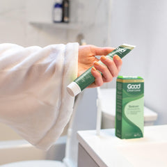 Good Clean Love Restore gynecologist-recommended seal on box.