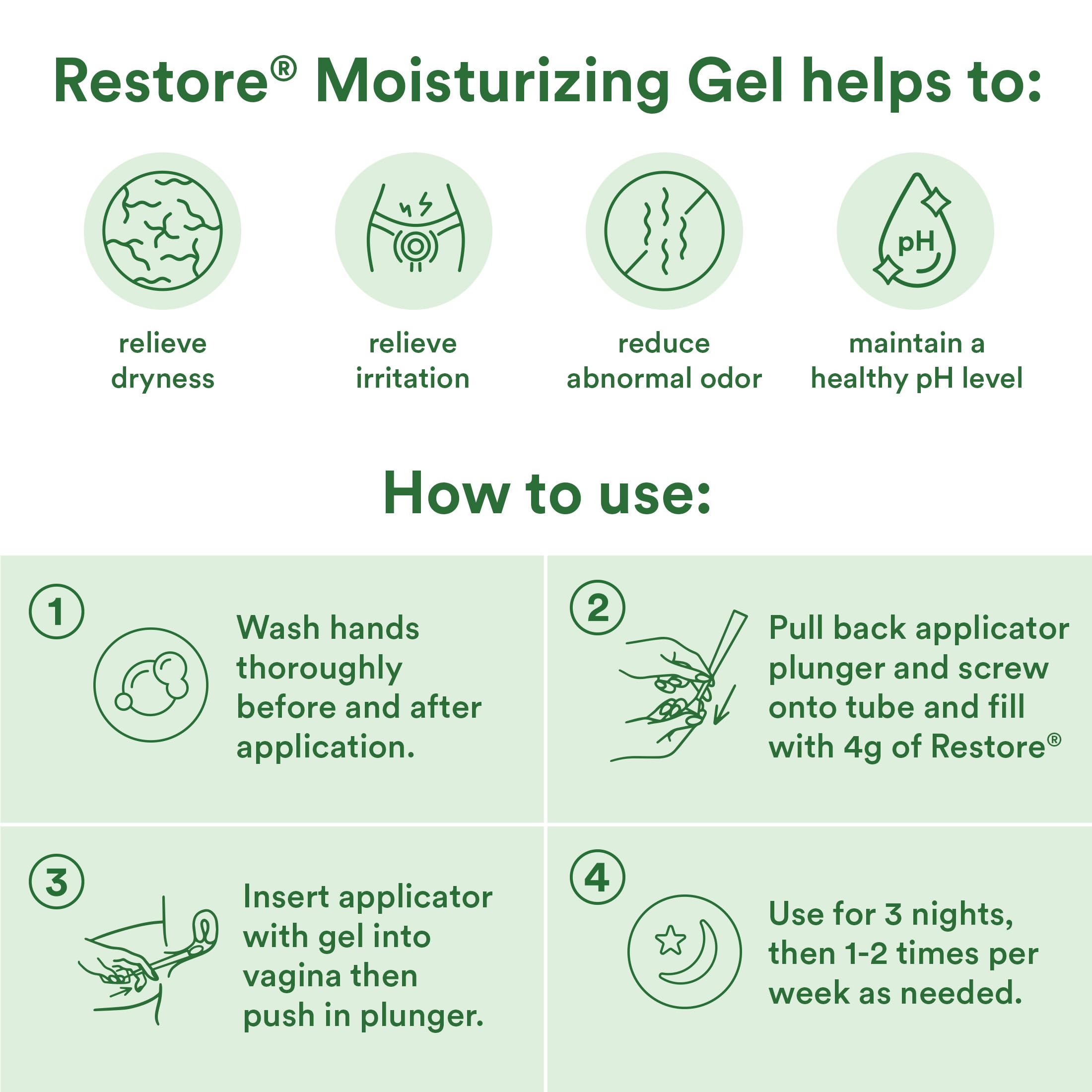 Good Clean Love Restore applicator ready for discreet use.
