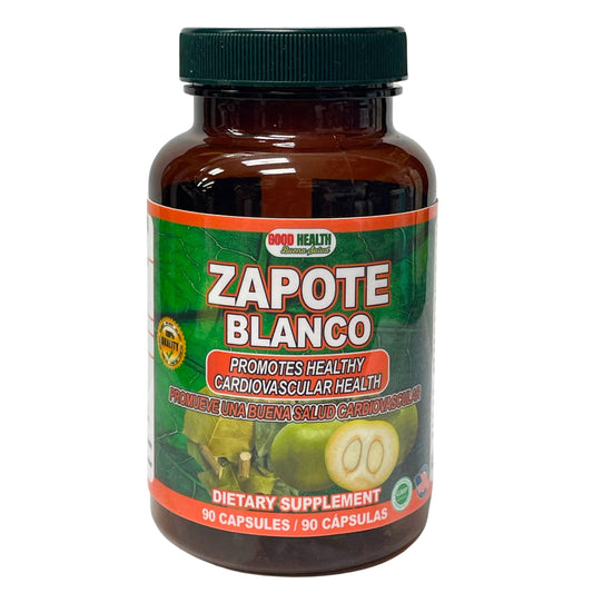 Good Health Buena Salud Zapote Blanco capsules support healthy circulation and cardiovascular wellness.