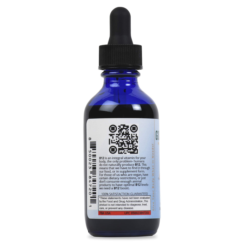 Good State B12 liquid blends easily into water for a quick boost.