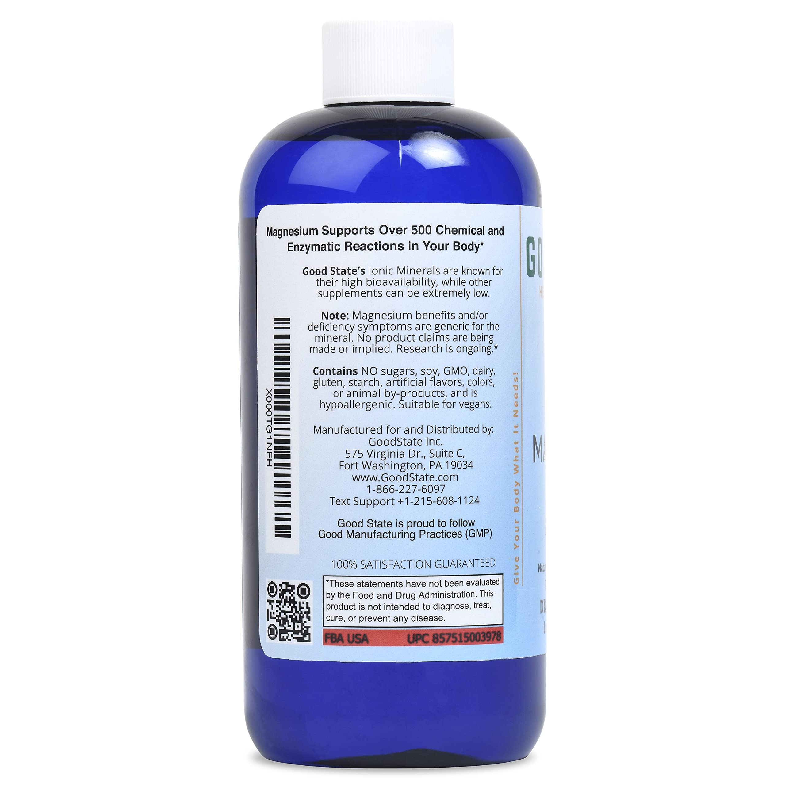 Good State Ionic Magnesium nano sized mineral technology for high bioavailability