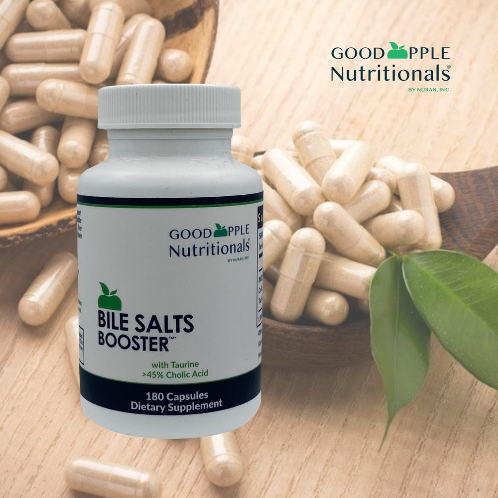 GOODAPPLE NUTRITIONALS Bile Salts Booster fats absorption concept tied to fat soluble vitamins.