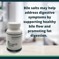 GOODAPPLE NUTRITIONALS Bile Salts Booster taurine ingredient closeup emphasizing digestion aid.