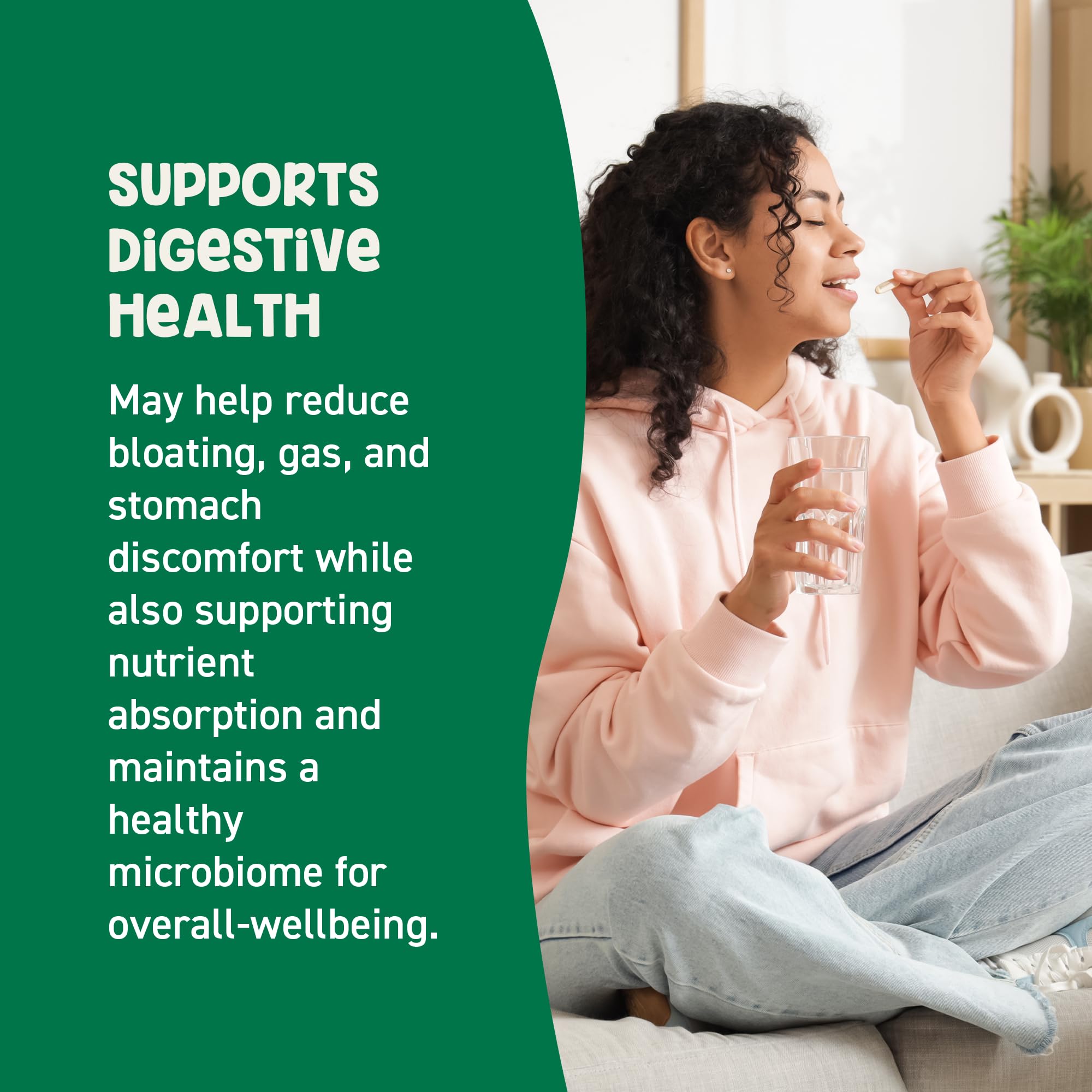 GoodBelly daily digestive support capsules suitable for long-term gut balance.
