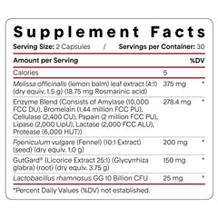 Box packaging and inserts illustrate the science-backed formulation of Digest Debloat Pro