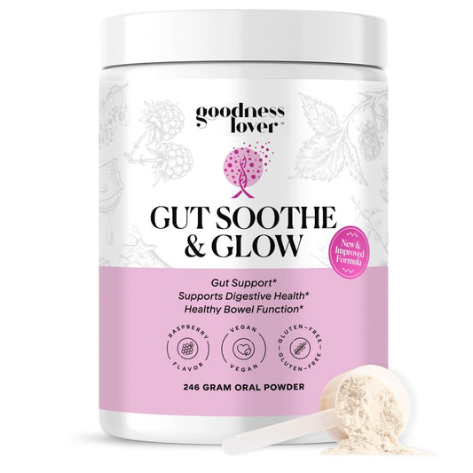 Goodness Lover Gut Soothe Glow bottle for daily digestive comfort