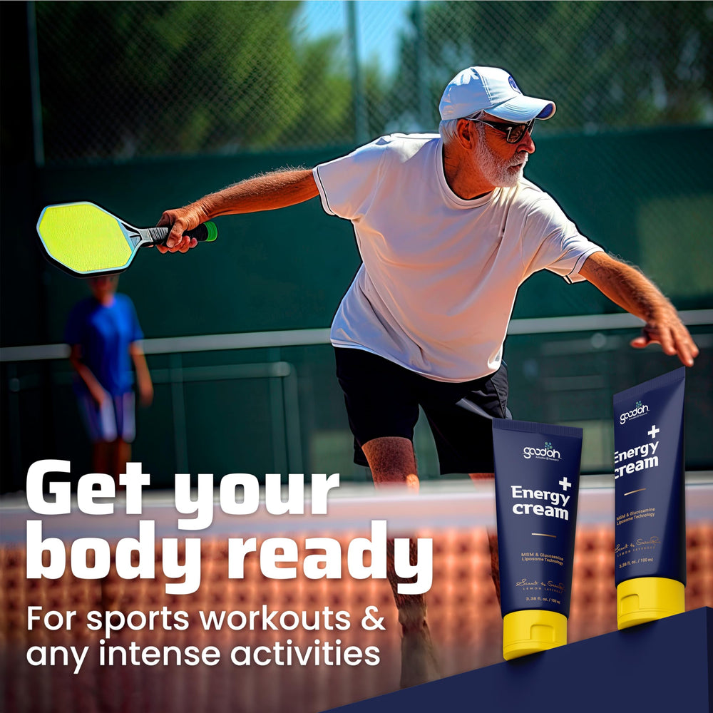 GOODOH athlete using cream before workout for pre-workout comfort.