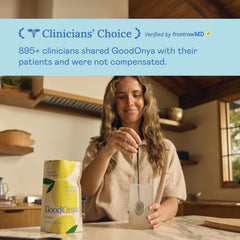 GOODONYA Organic Hydration packaging front emphasizing organic and clean-label benefits