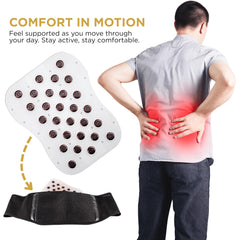 Goodscious magnetic back pad uses premium materials for durable, flexible support.