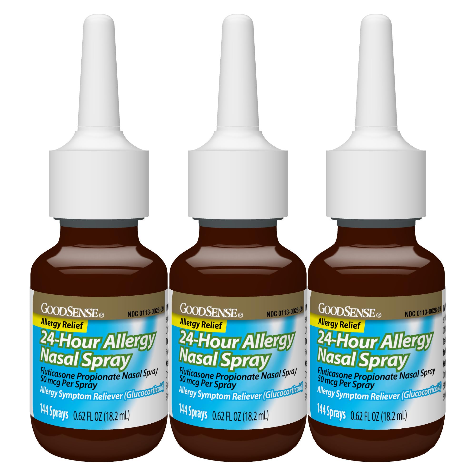 Usage tip image featuring GoodSense nasal spray for simple everyday application.