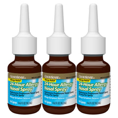 Usage tip image featuring GoodSense nasal spray for simple everyday application.