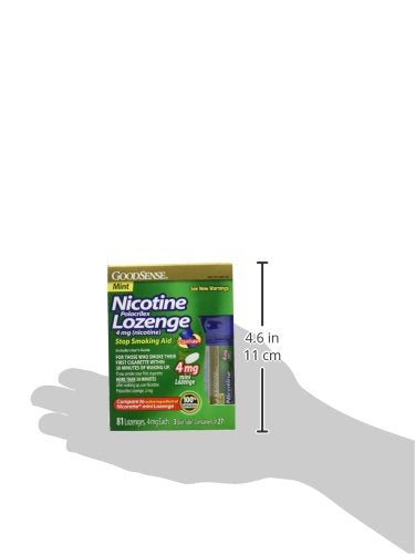 GoodSense nicotine lozenge packaging emphasizes simple nicotine replacement can support quitting