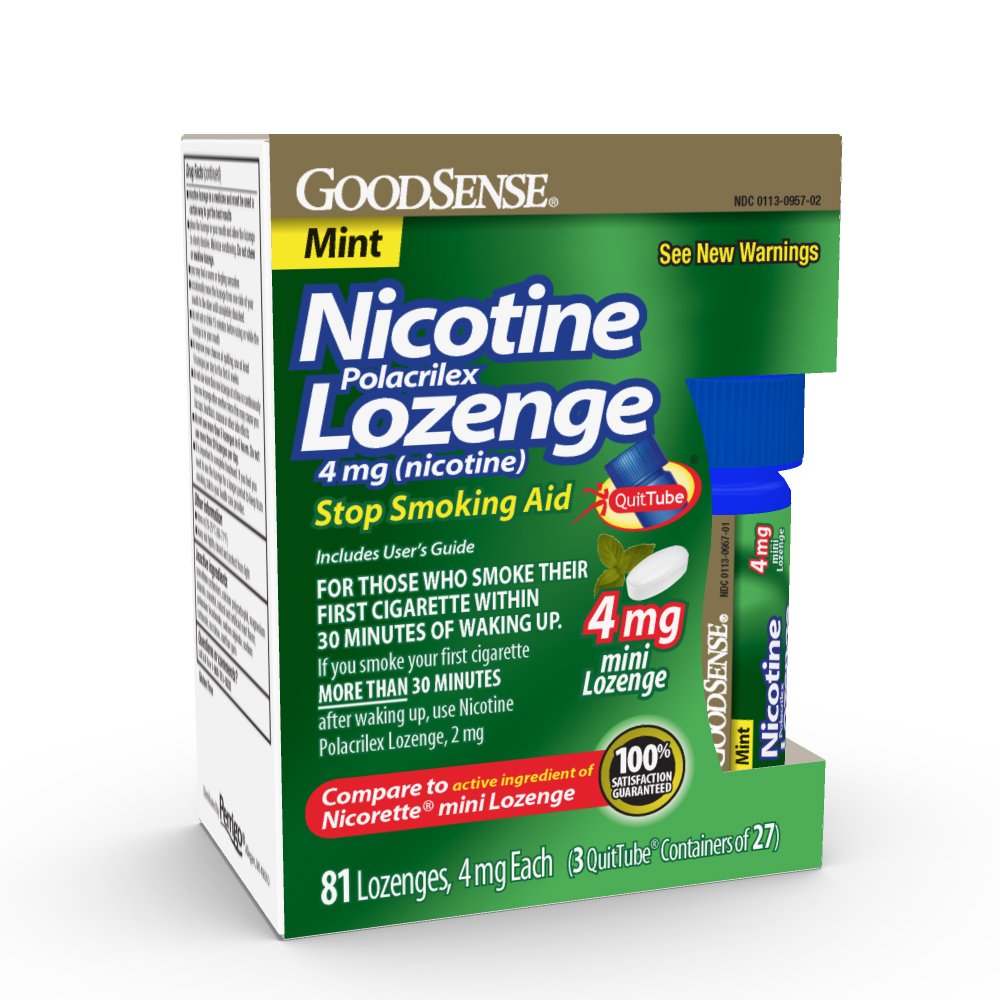 GoodSense mint lozenge packaging aids discreet cravings relief on the go