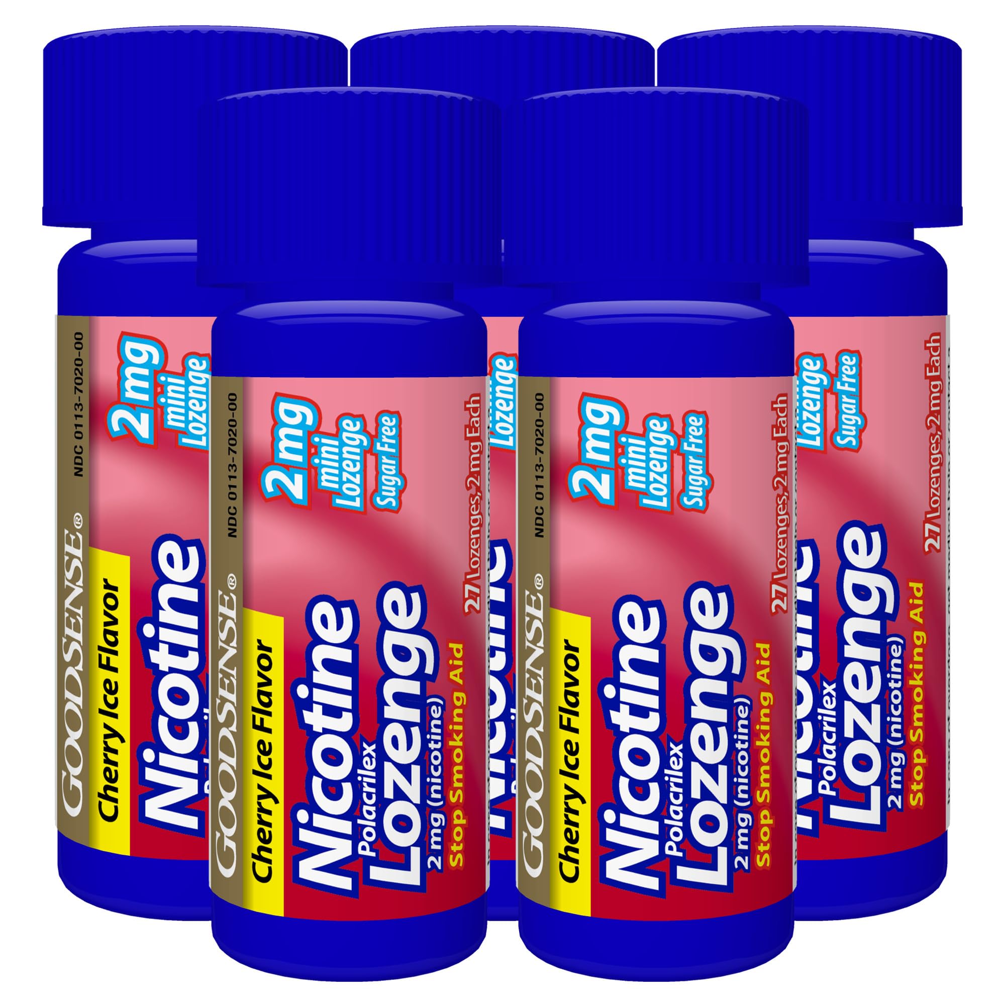 Lozenge resting on palm for discreet, on-the-go use