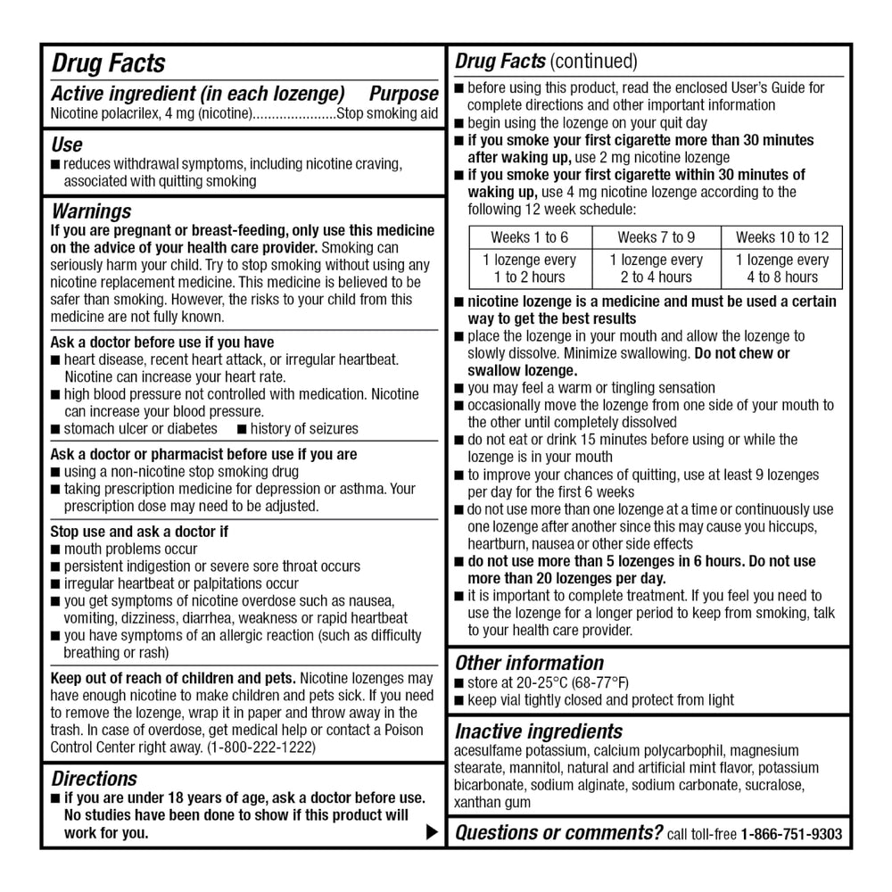 135-count GoodSense lozenge package for extended quit support.