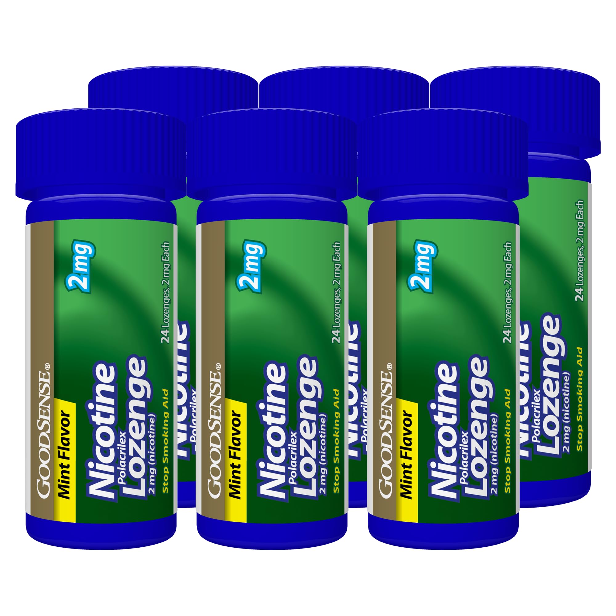 Compact mint lozenge provides discreet, steady craving control.
