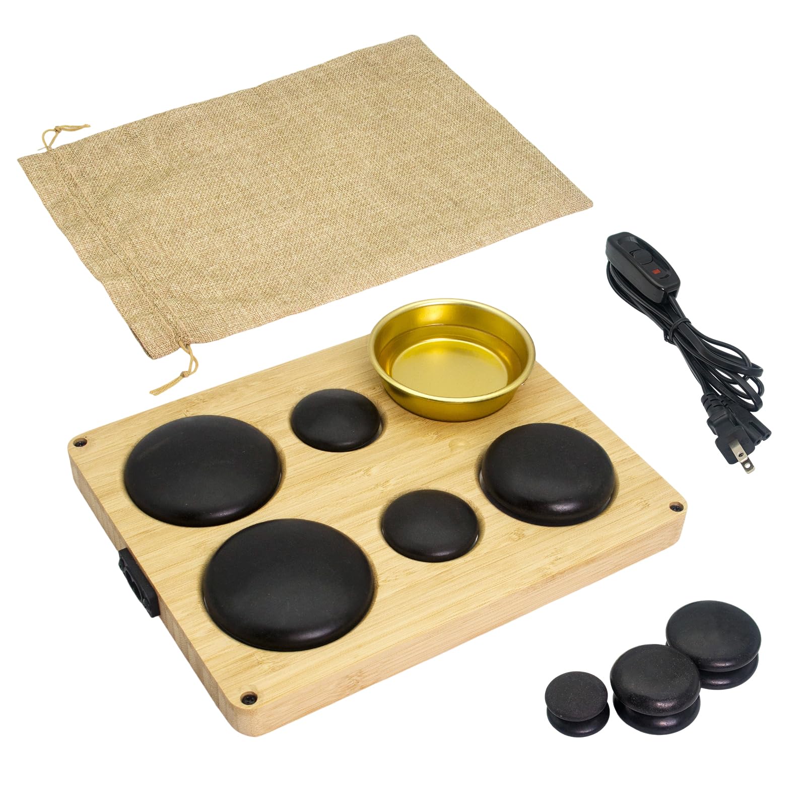 Goodtar hot stones warmers kit for at‑home spa and relaxation
