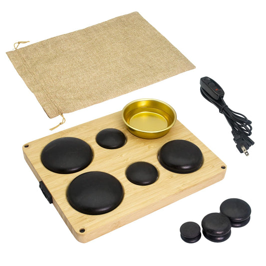Goodtar hot stones warmers kit for at‑home spa and relaxation