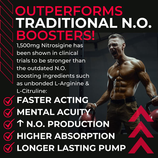 Gorilla Gulps Primal Pump powder scoop featuring Nitrosigine and beet root ingredients.
