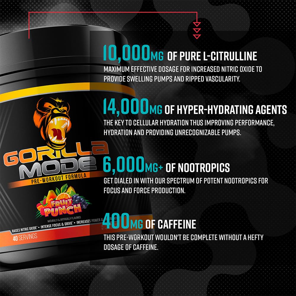 Gorilla Mind Gorilla Mode mixed-drink demonstrates rich flavor and steady energy.