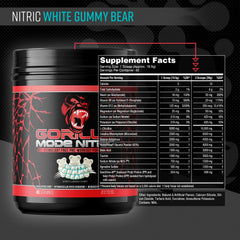Gorilla Mind Gorilla Mode Nitric Upgraded scoop close-up for workouts