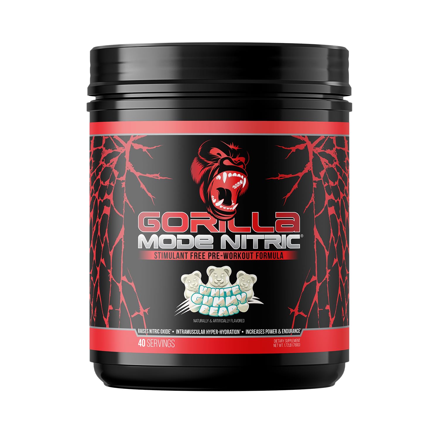 Gorilla Mind Gorilla Mode Nitric Upgraded tub labeled for potent pump support