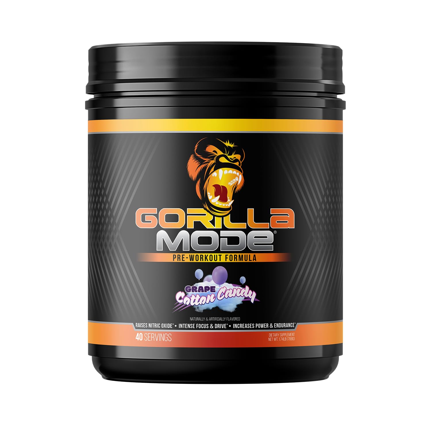 Gorilla Mind Gorilla Mode pre-workout tub ready to mix for focus and pumps