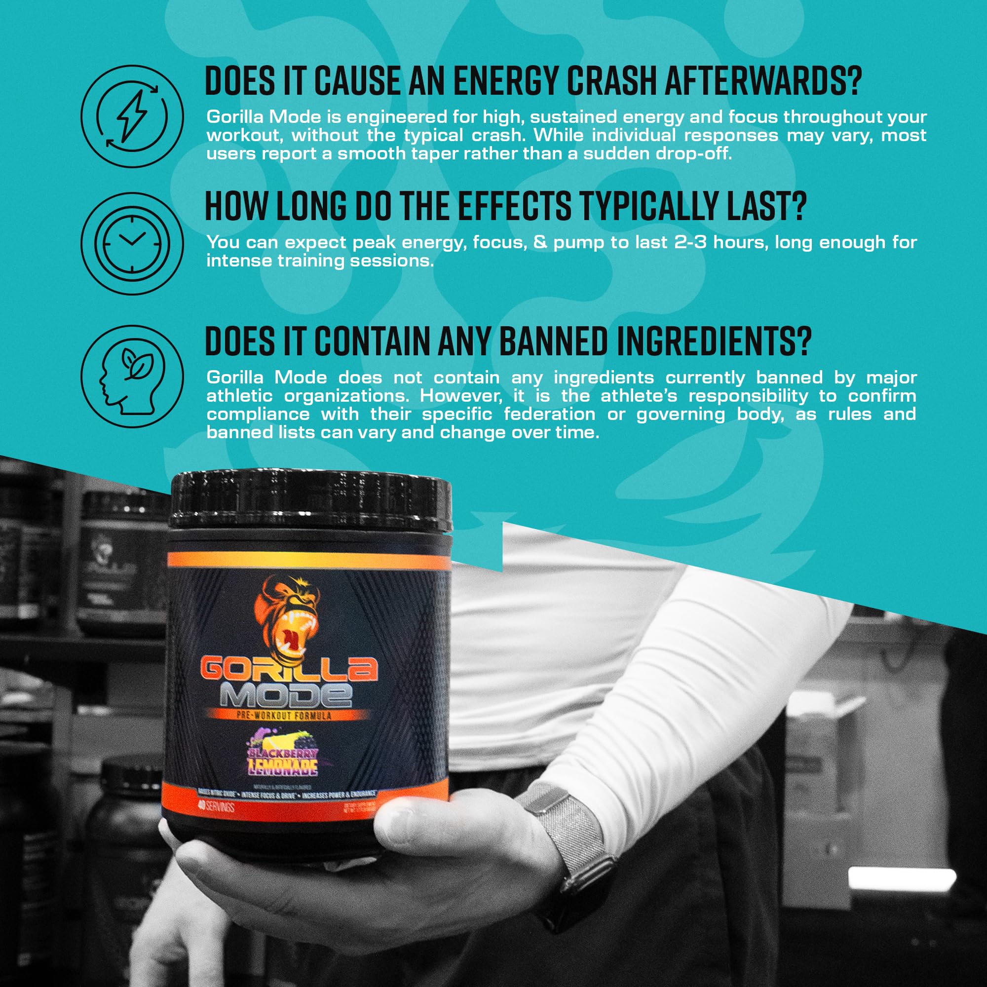 Gorilla Mind Pre Workout scoop ready for a serving