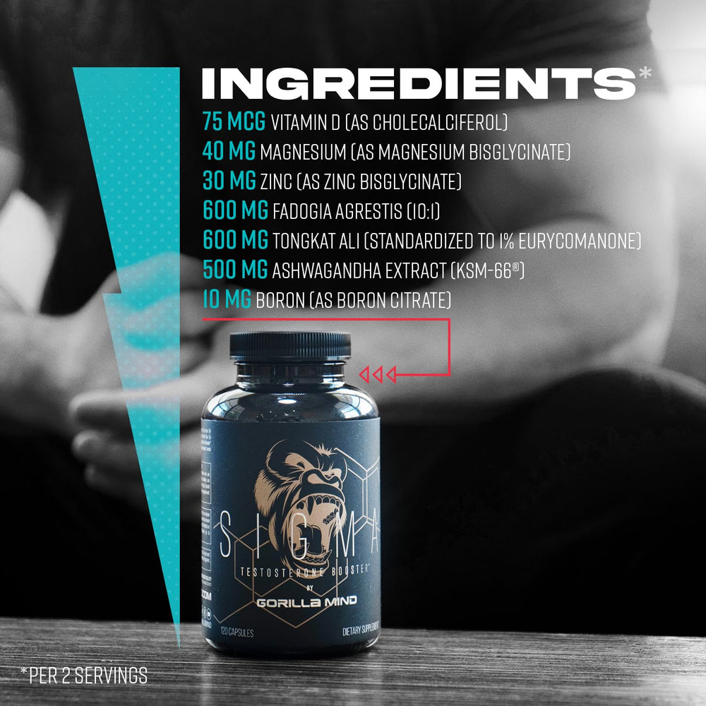 Gorilla Mind Sigma Fadogia Agrestis capsule close-up for hormonal signaling