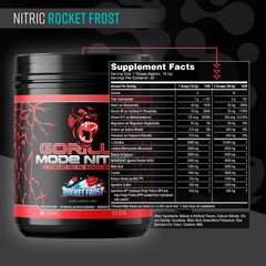 Gorilla Mind Nitric Upgraded powder scoop showing precise dosing for endurance