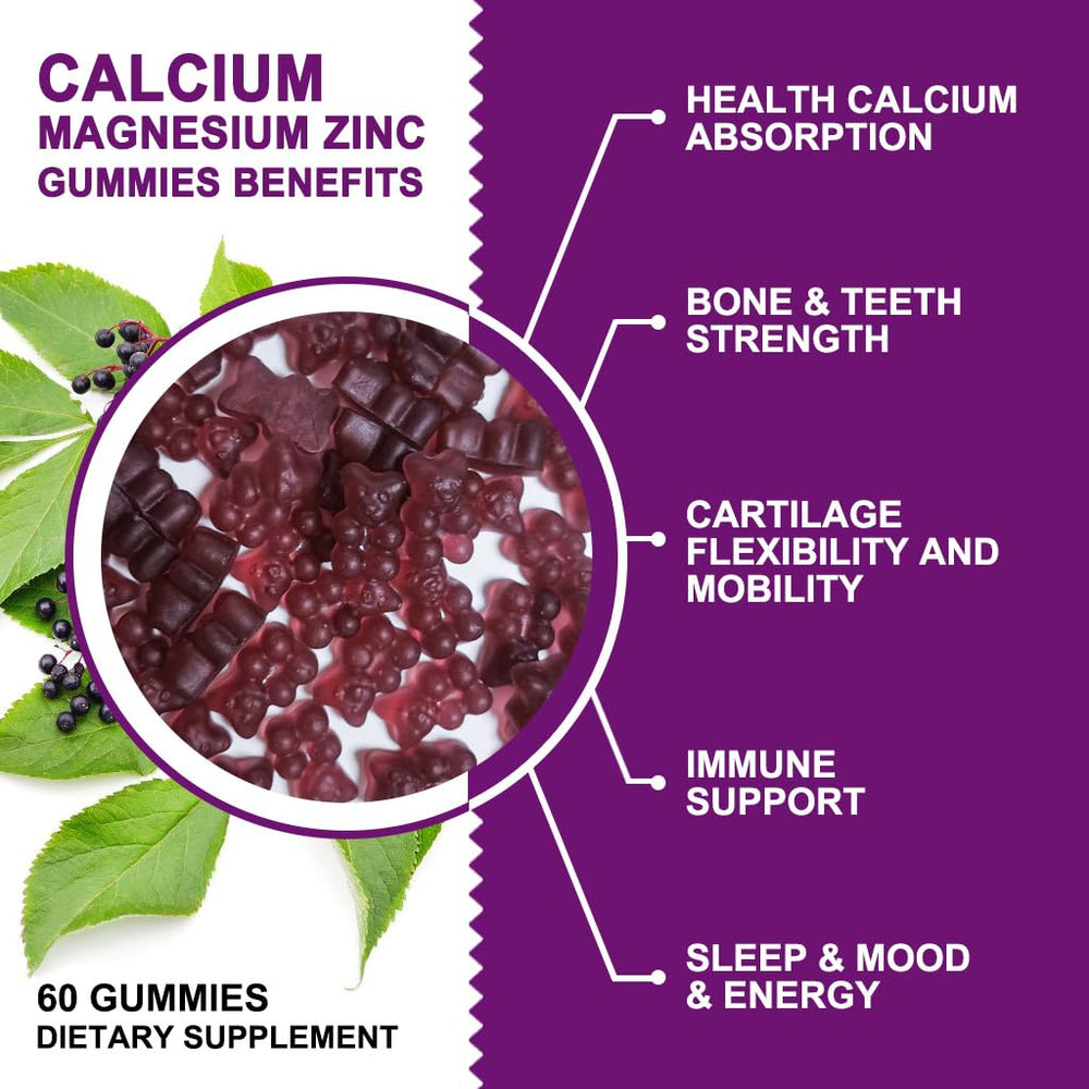 GORNVB bone-support visual depicting calcium-based gummies