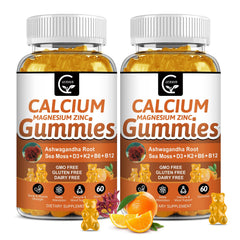 GORNVB Calcium Gummies bottle front view for daily bone wellness.