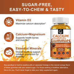 GORNVB calcium gummies packaging designed for kids and adults.