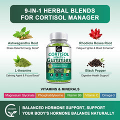GORNVB Cortisol Gummies night-relaxation scene suggesting rest