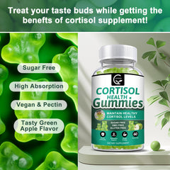 GORNVB Cortisol Gummies ingredient panel highlighting phosphatidylserine