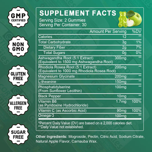 GORNVB Cortisol Gummies two-pack displayed for steady routine