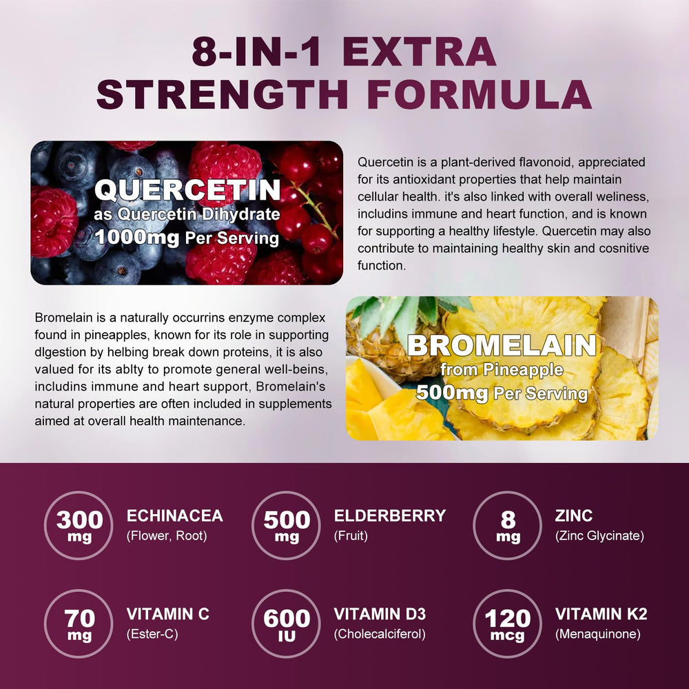 GORNVB Quercetin Gummies on a desk with water for daily routine.