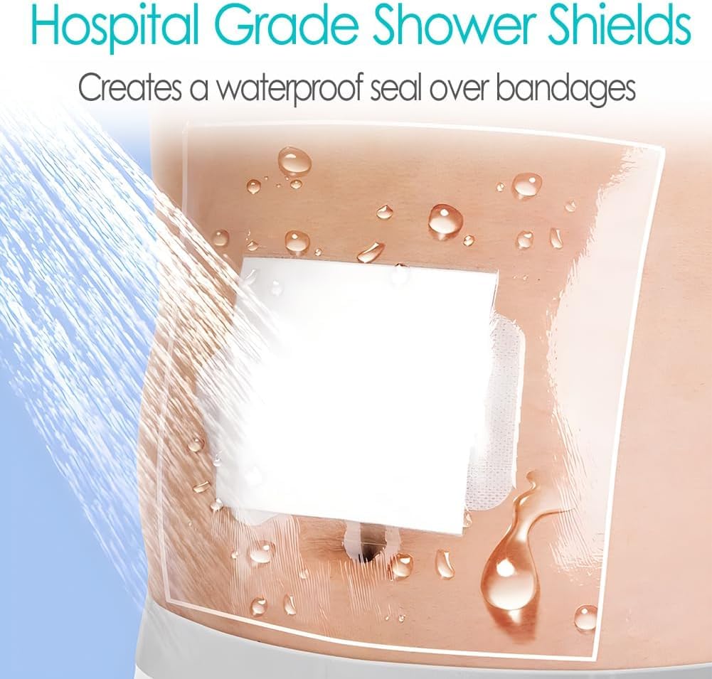 GoToHere post surgical water barrier guards wound area while you bathe.
