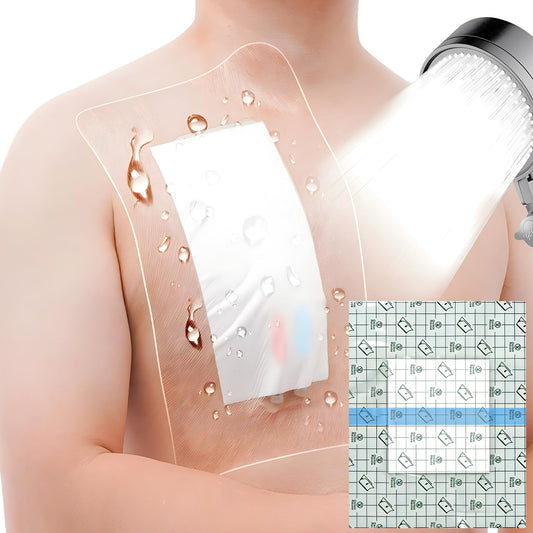 GoToHere waterproof shower cover for incision bandage keeps wounds dry in the shower.