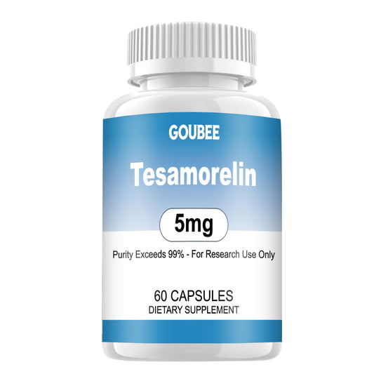 GOUBEE Tesamorelin capsules 5mg bottle for precise lab dosing