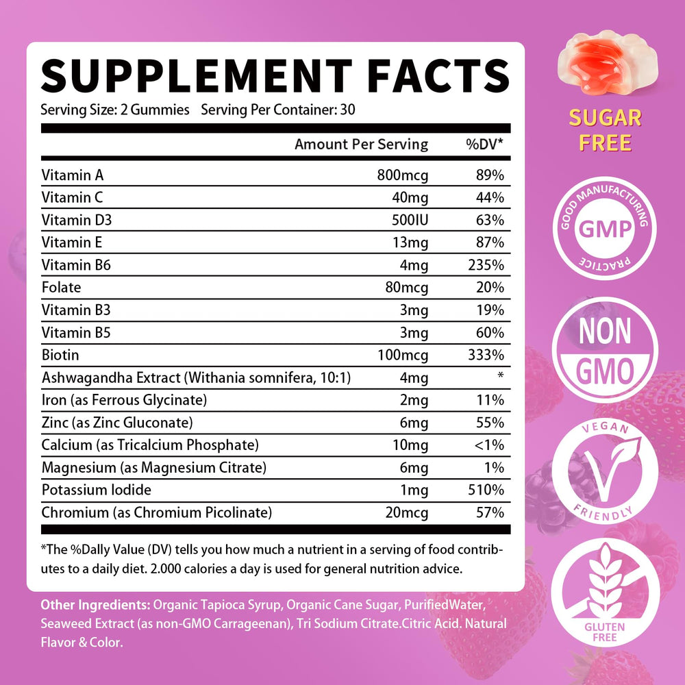GparkNature bottle closeup highlights iron and zinc for immune and energy support