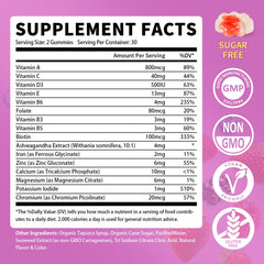 GparkNature bottle closeup highlights iron and zinc for immune and energy support