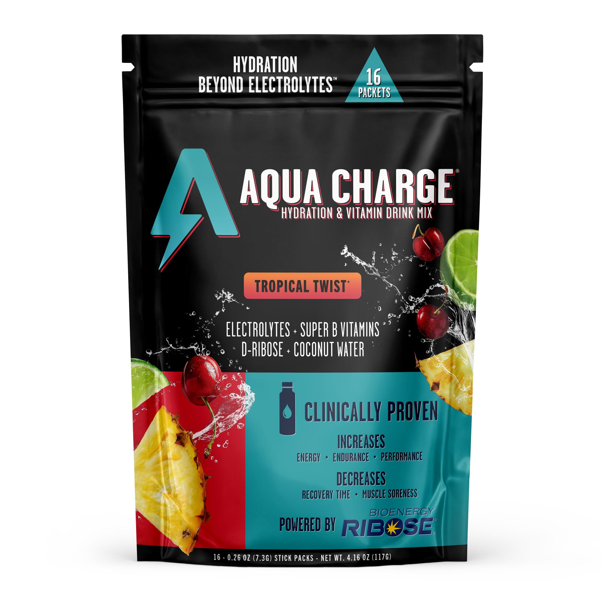 Grab The Gold Aqua Charge stick pack for on-the-go hydration.
