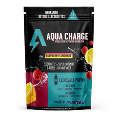 Grab The Gold Aqua Charge stick pack for on-the-go hydration.