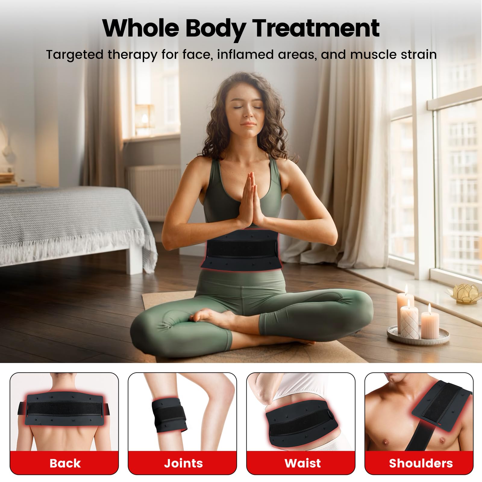 Gracekey 850nm near-infrared light for deeper tissue reach.