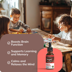 Grama Wellness focus drops measuring drop for precise dosing