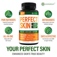 Bottle with soft lighting suggesting skin tone balance and a smooth complexion.